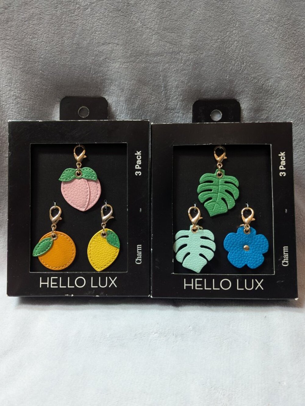 NWT Hello Lux Charms - 3 Pack Fruits and 3 Pack Plants